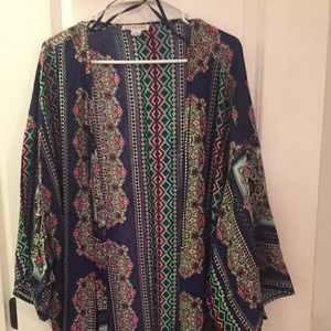 Colorful Plus Size Kimono